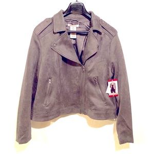 Philosophy Faux Suede Moto Jacket